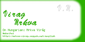 virag mrkva business card